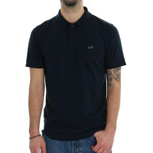 POLO IN LINO SUN68 BLU